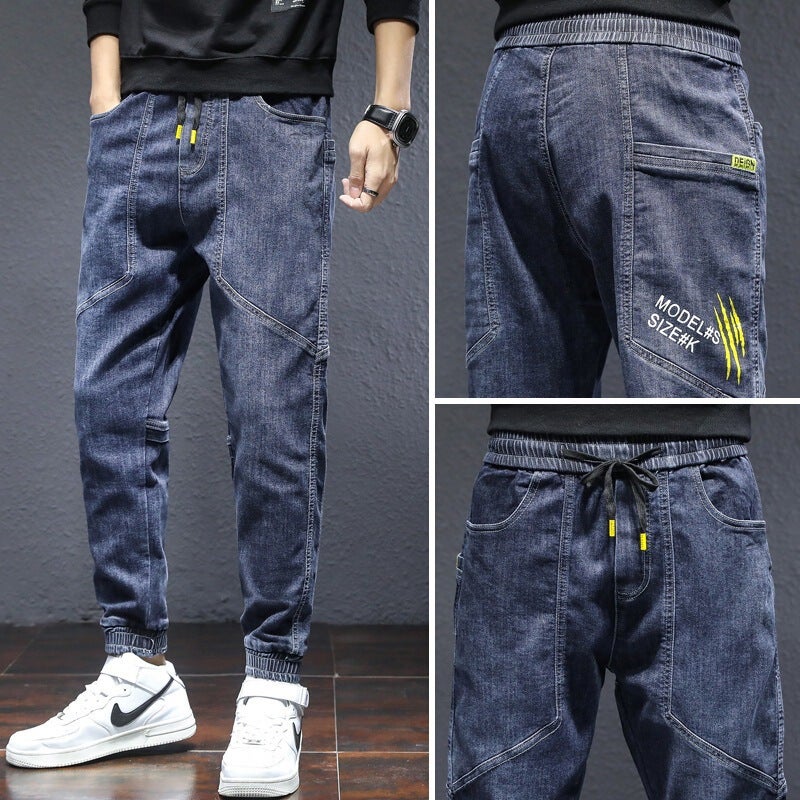 Unisex Classic Denim Jeans Loose Fit Daily Outdoor Wear - Image 4
