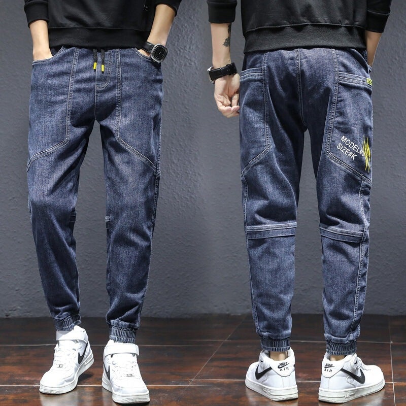 Unisex Classic Denim Jeans Loose Fit Daily Outdoor Wear - Image 3