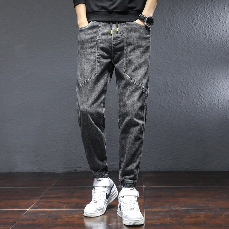 Unisex Classic Denim Jeans Loose Fit Daily Outdoor Wear - Image 1