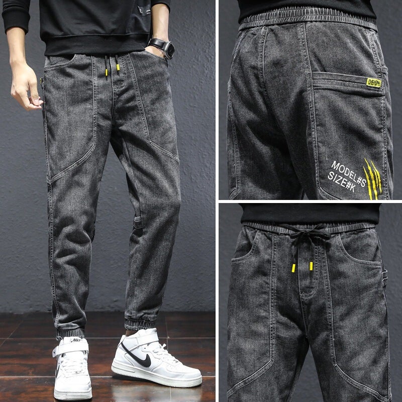 Unisex Classic Denim Jeans Loose Fit Daily Outdoor Wear - Image 5
