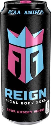 Reign Total Body Fuel, Sour Gummy Worm, Fitness & Performance Drink, 16 Fl Oz (Pack of 12) - Image 2