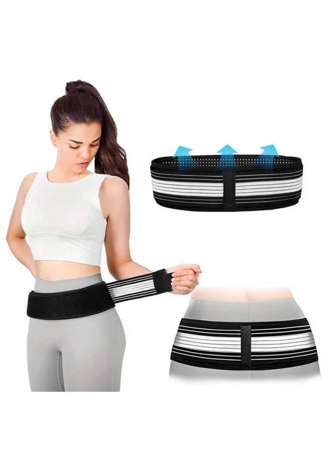 Ortho Belt Sciatica Support for Men and Women Relieves Lower Back Pelvis Leg and Sacral Nerve Pain Due to SI Joint Issues Black M - Image 1