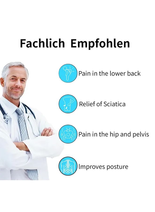 Ortho Belt Sciatica Support for Men and Women Relieves Lower Back Pelvis Leg and Sacral Nerve Pain Due to SI Joint Issues Black M - Image 3