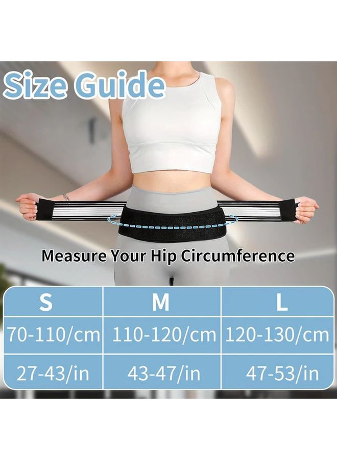 Ortho Belt Sciatica Support for Men and Women Relieves Lower Back Pelvis Leg and Sacral Nerve Pain Due to SI Joint Issues Black M - Image 5