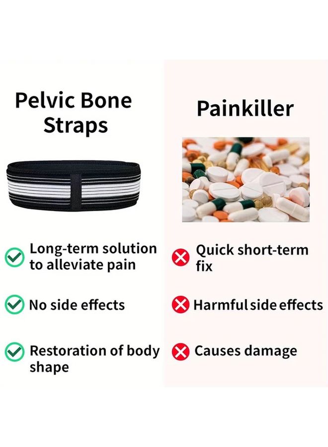 Ortho Belt Sciatica Support for Men and Women Relieves Lower Back Pelvis Leg and Sacral Nerve Pain Due to SI Joint Issues Black M - Image 4