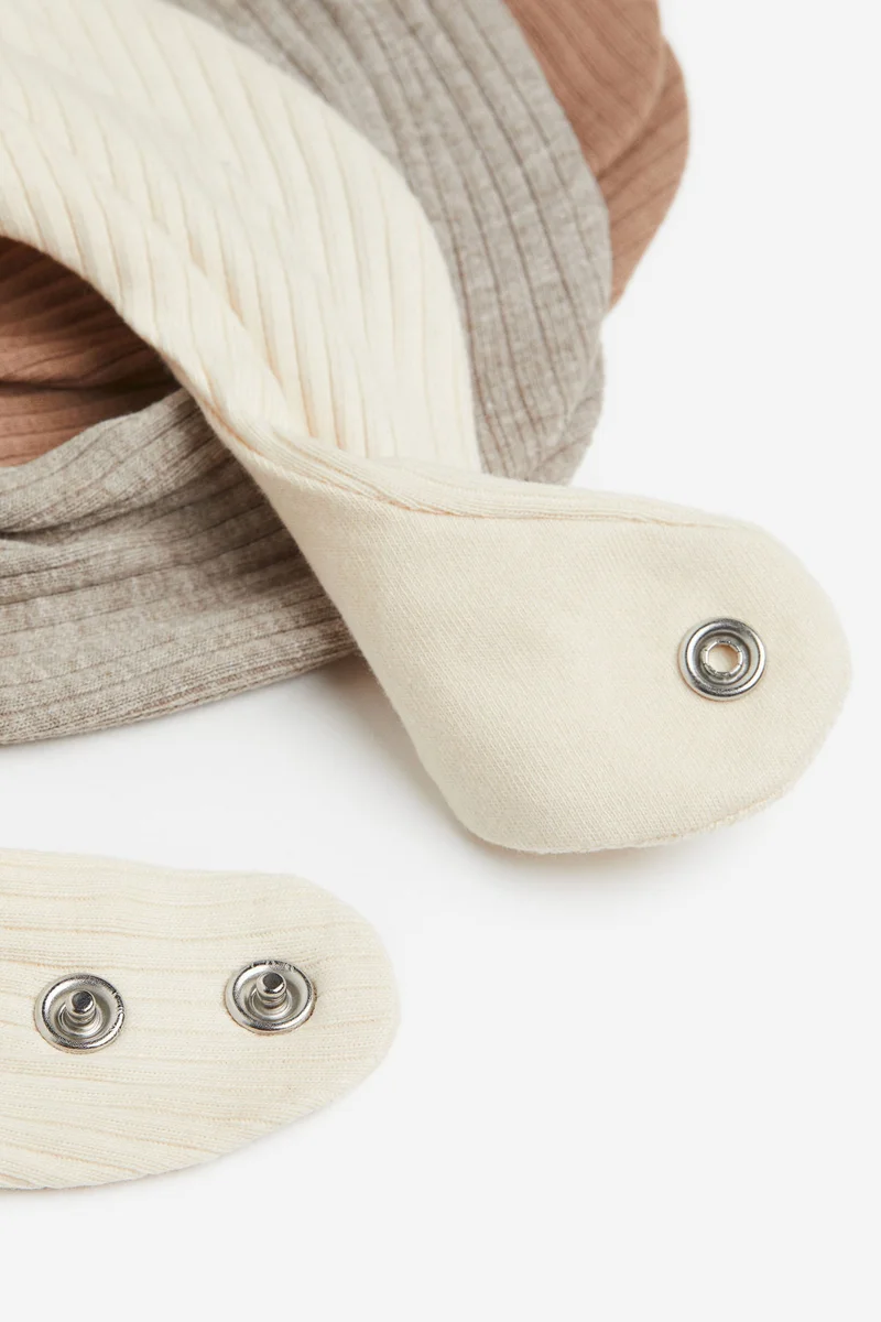 H&M 3-Pack Ribbed Triangular Scarves