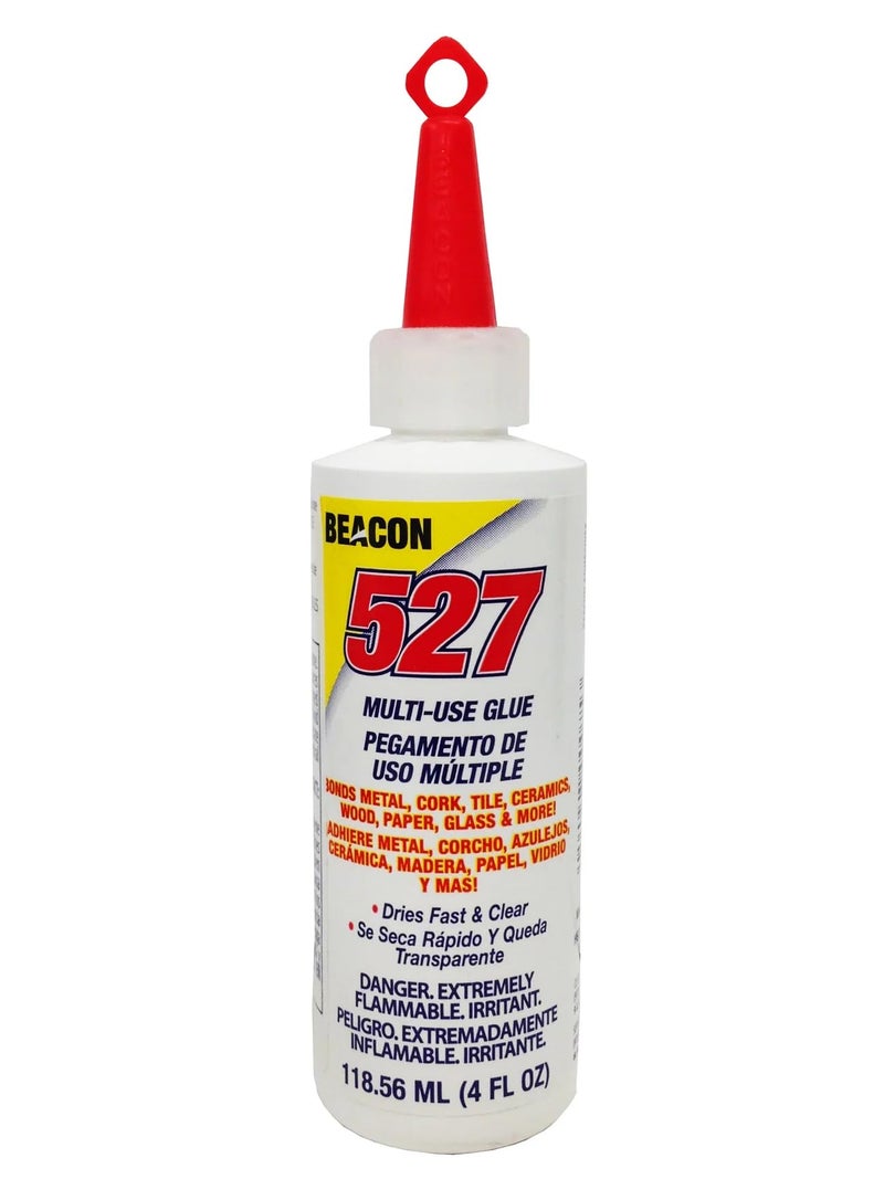 BEACON 527 Multi-Use Glue for Ceramics, China, Metal & More - Quick-Dry, Waterproof & Weatherproof Adhesive, 4-Ounce - Image 1