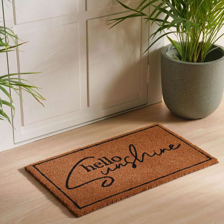 Sunshine Coir Door Mat 45x75cm - Natural - 253TAC9900062