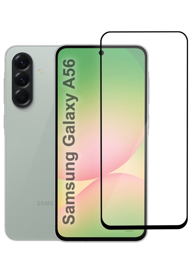 DUSALA Samsung Galaxy A56 Screen Protector – Full Coverage 9H Tempered Glass | HD Clarity | Anti-Fingerprint | Edge-to-Edge Fit - Image 1