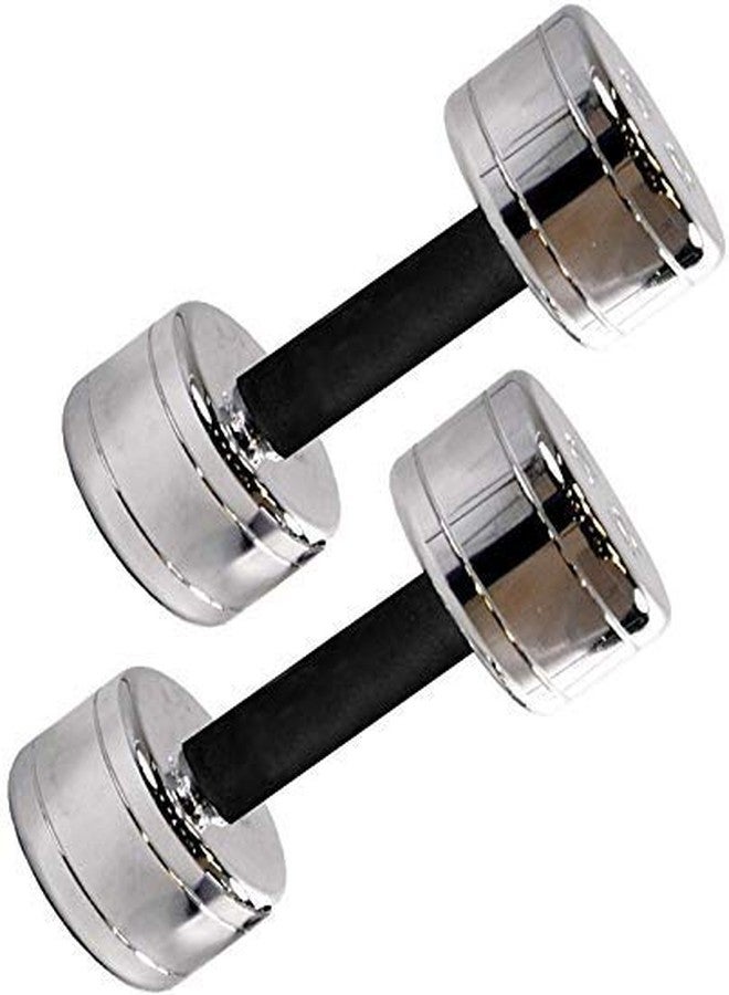 ARRCHER Dumbbell Set, 1 Pair Fixed Dumbbell, Dumbbell for Gym Steel Chrome (5KG Pair) - Image 1