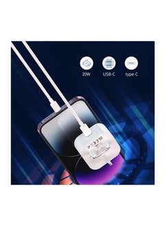 Anmi 2Pack 20W PD USB C Power Adapter with 2Pack Fast Charging Cabe, USB C PD Wall Charger Plug and 2m Charger Cable Compatible iPhone14 13 12 11 Pro/Pro Max/Plus  - Image 2
