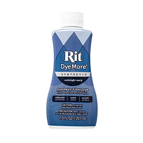 Craft County Rit DyeMore Single Bottle 7 Oz. Synthetic Liquid Fiber Dye for Clothing, Décor, and Crafts – Midnight Navy - Image 1