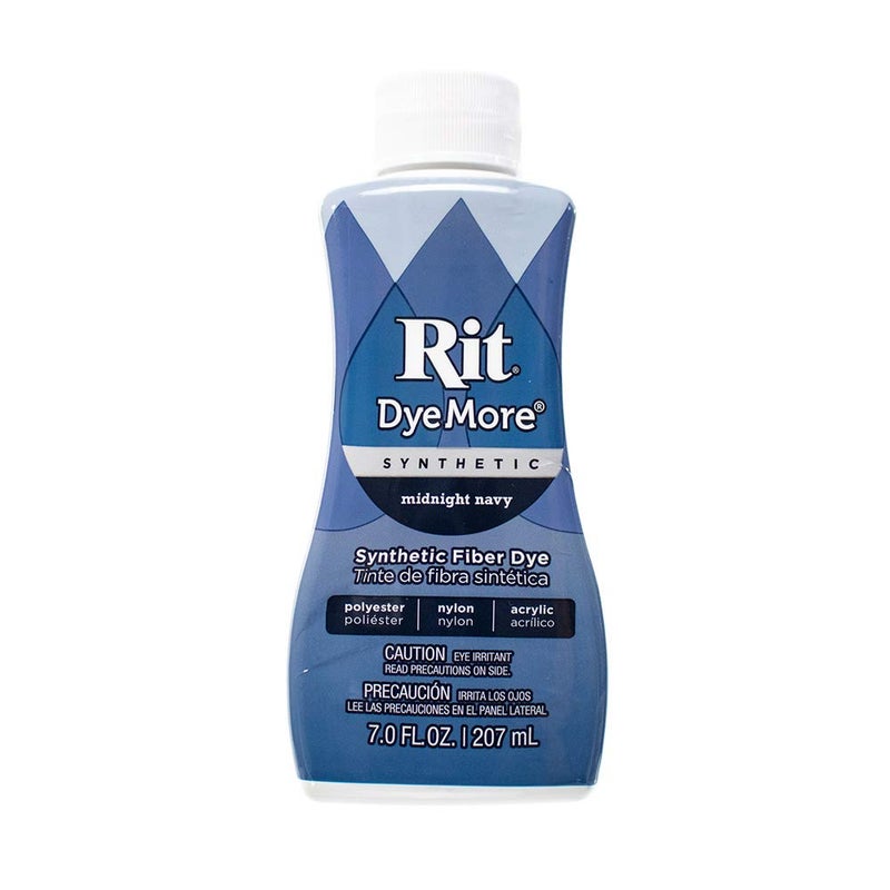 Craft County Rit DyeMore Single Bottle 7 Oz. Synthetic Liquid Fiber Dye for Clothing, Décor, and Crafts – Midnight Navy - Image 4