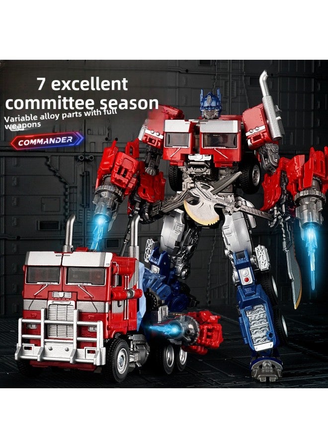 Jingke Seven Generations Commander-in-Chief Deformation Toy Alloy Hand-made Model King Kong Optimus Prime Big Pillar Boy Autobots Change 7-Color:Dark Optimus Prime - Image 2