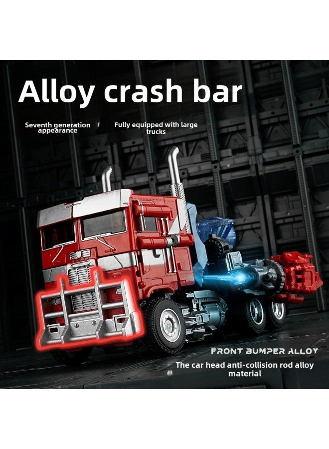 Jingke Seven Generations Commander-in-Chief Deformation Toy Alloy Hand-made Model King Kong Optimus Prime Big Pillar Boy Autobots Change 7-Color:Dark Optimus Prime - Image 4