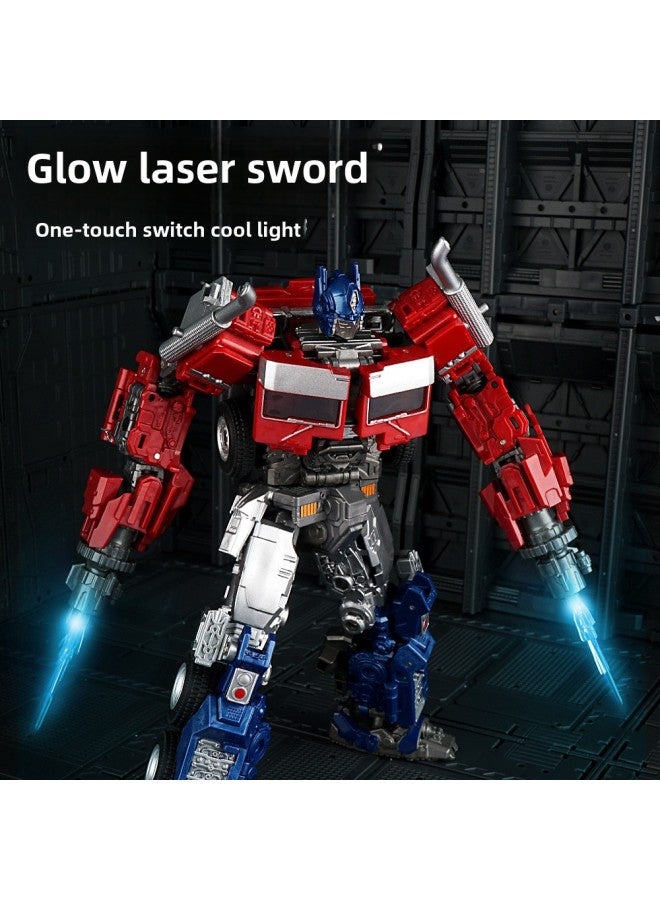 Jingke Seven Generations Commander-in-Chief Deformation Toy Alloy Hand-made Model King Kong Optimus Prime Big Pillar Boy Autobots Change 7-Color:Dark Optimus Prime - Image 3