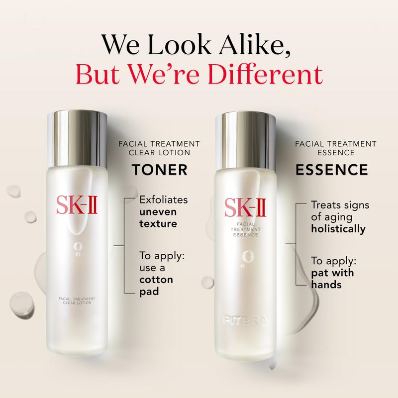 SK-II Facial Treatment Clear Lotion - Hydrating Face Toner with AHAs to Exfoliate & Visibly Improve Texture - Gentle Facial Toner Made with Salicylic & Lactic Acid for a More Even Skin Tone (5.4 oz) - Image 5