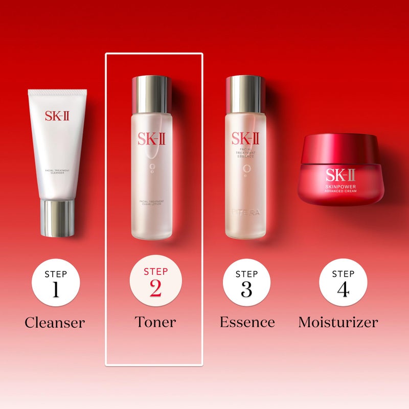 SK-II Facial Treatment Clear Lotion - Hydrating Face Toner with AHAs to Exfoliate & Visibly Improve Texture - Gentle Facial Toner Made with Salicylic & Lactic Acid for a More Even Skin Tone (5.4 oz) - Image 4