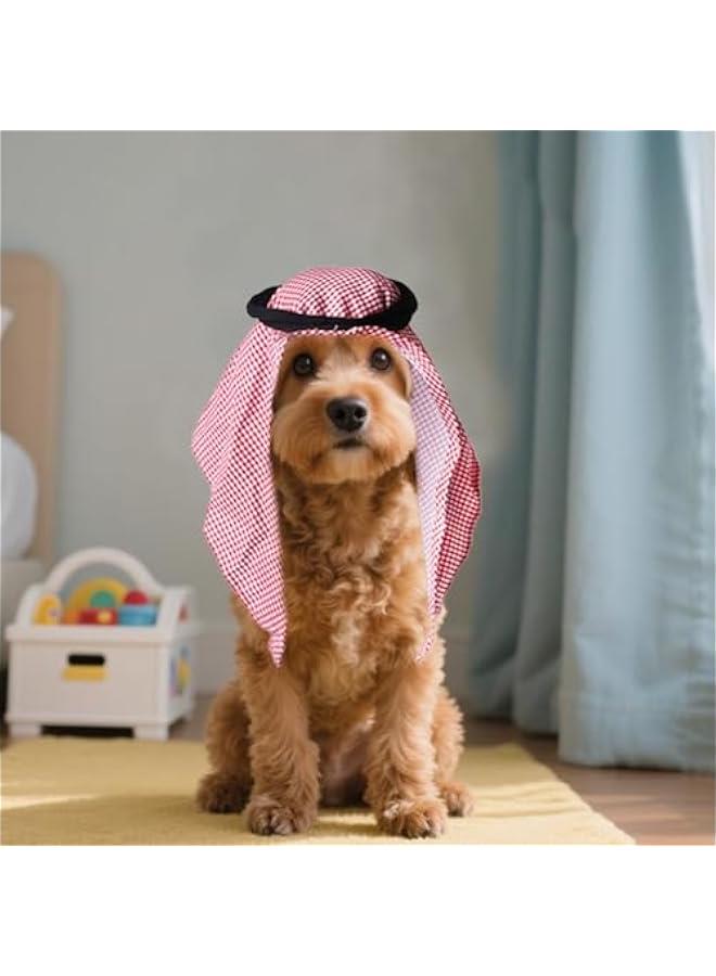 Arab-Style Cat Hat - Washable Pet Costume for   Cosplay, Quick-Dry Fun Dress-Up accessory for Cats and Small Dogs - Image 5