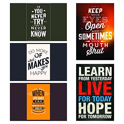 PAPER PLANE DESIGN Quote and Motivational Poster Set of 10 (Size 45 x 30 cm) d285 - Image 3