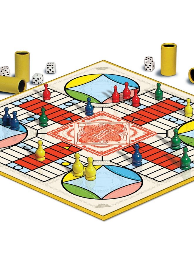 Winning Moves Parcheesi Royal Edition by Winning Moves Games USA, classic family favorite featuring charming artwork, tokens and dice cups for 2-4 players, Ages 8+ (6106) - Image 3