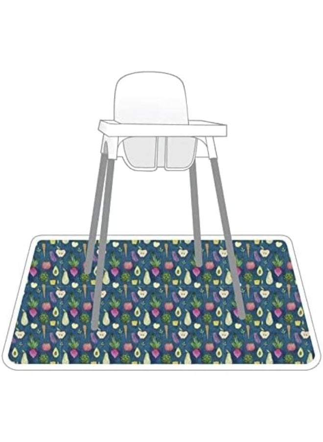 BapronBaby BapronBaby Organic Produce Splash Mat - Waterproof Catch-All for Under High Chairs, Floors, Tables, Playtime or Arts & Crafts - Machine Washable - 45" x 45"  - Image 3