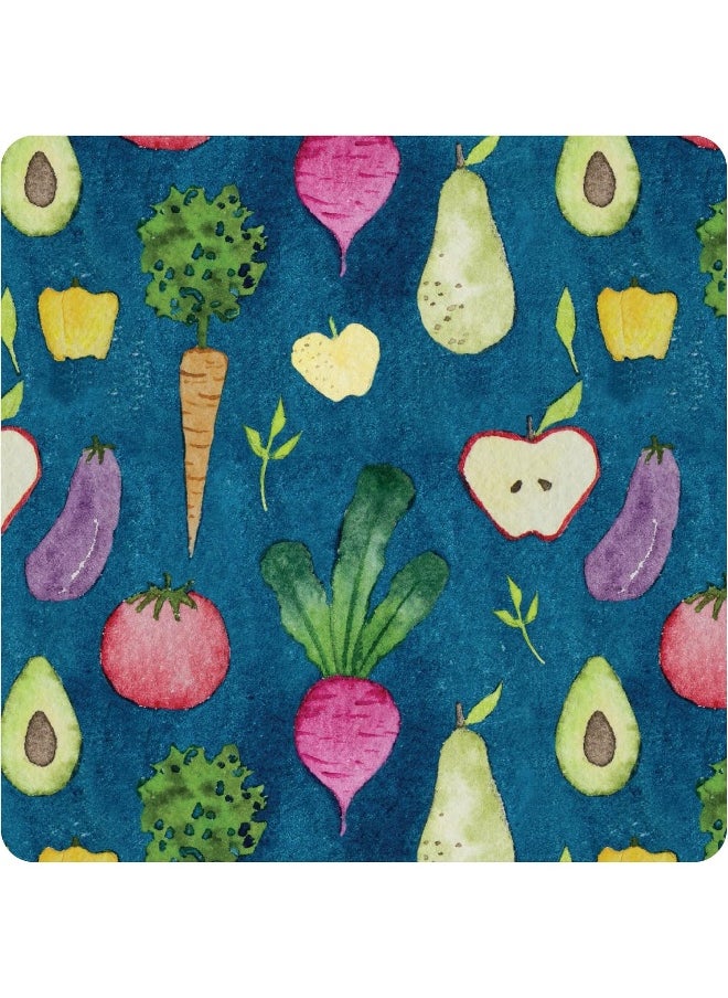 BapronBaby BapronBaby Organic Produce Splash Mat - Waterproof Catch-All for Under High Chairs, Floors, Tables, Playtime or Arts & Crafts - Machine Washable - 45" x 45"  - Image 4