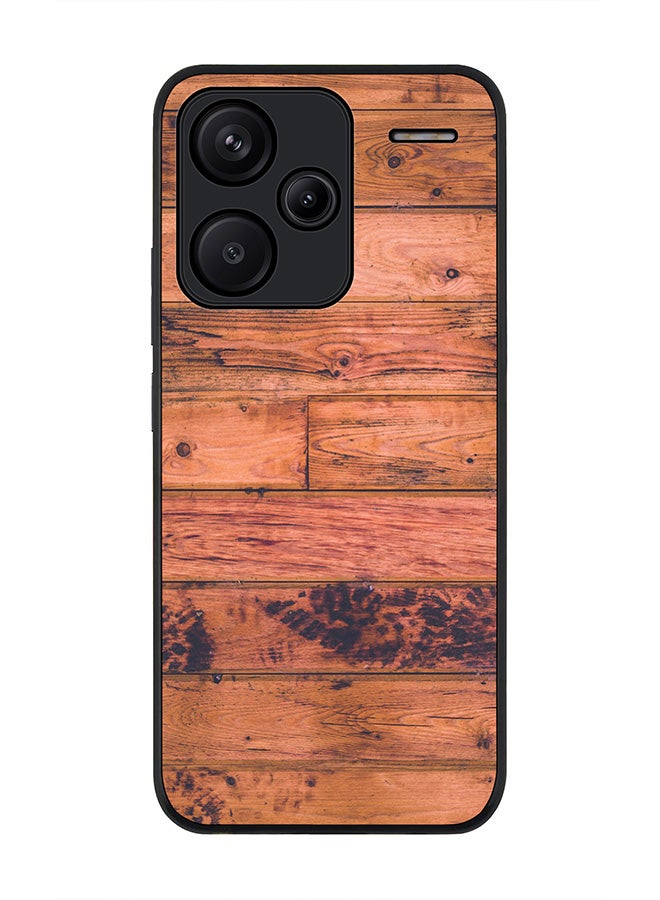 Stylizedd Rugged Black Edge Case for Xiaomi Redmi Note 13 Pro Plus, Slim fit Case Flexible Anti Drop TPU Gel Thin Cover -  Old Western - Image 1