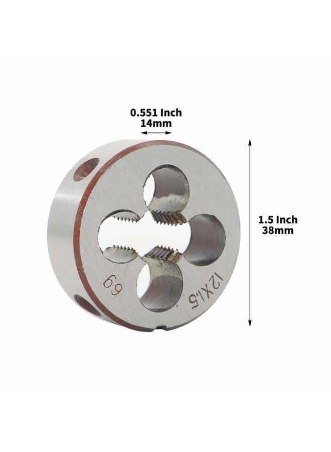 LingGan HSS 12mm X 1.5 Metric Right Hand Round Die, Machine Thread Die M12 X 1.5mm Pitch for Mold Machining, Alloy Steel, It Can Process Steel, Cast Iron, Copper And Aluminum. - Image 4