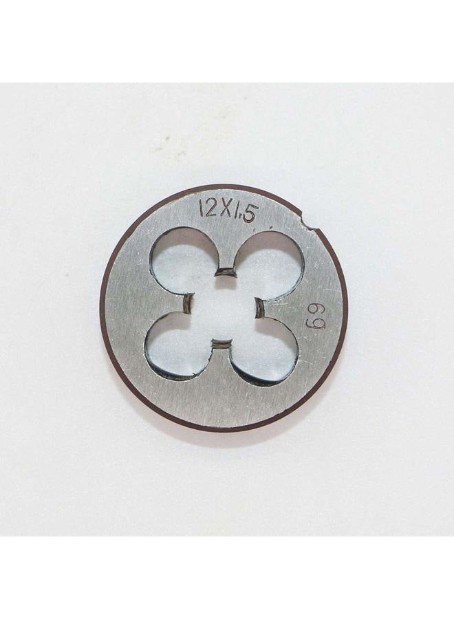 LingGan HSS 12mm X 1.5 Metric Right Hand Round Die, Machine Thread Die M12 X 1.5mm Pitch for Mold Machining, Alloy Steel, It Can Process Steel, Cast Iron, Copper And Aluminum. - Image 2