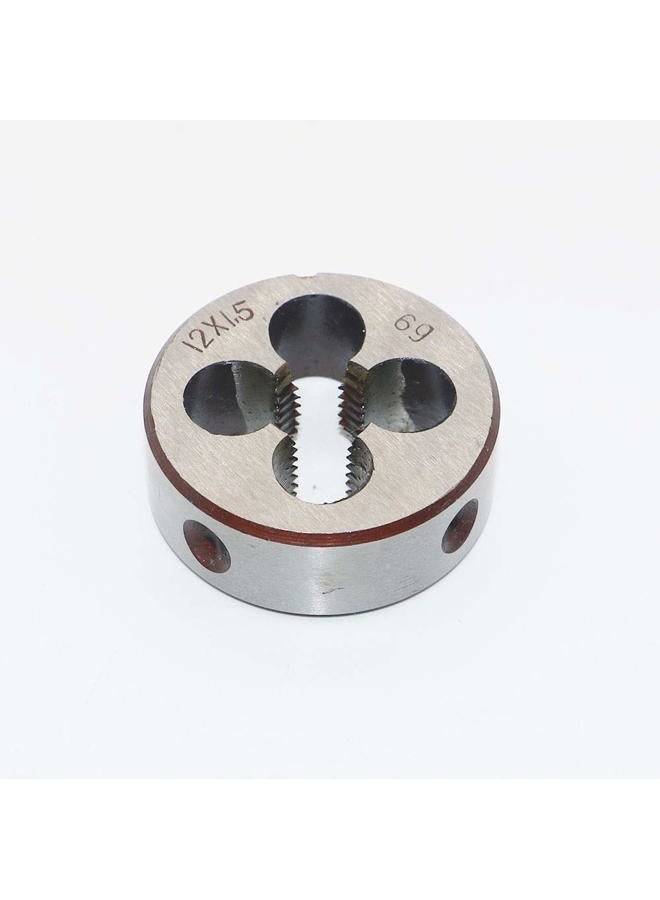 LingGan HSS 12mm X 1.5 Metric Right Hand Round Die, Machine Thread Die M12 X 1.5mm Pitch for Mold Machining, Alloy Steel, It Can Process Steel, Cast Iron, Copper And Aluminum. - Image 3