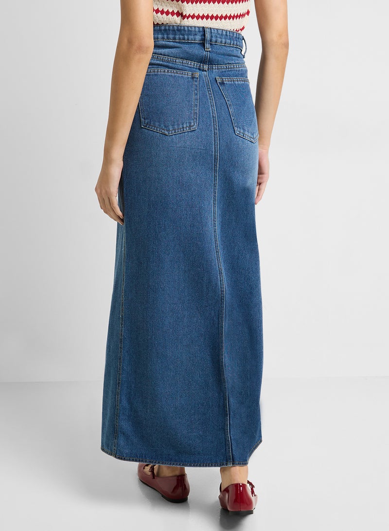 Ginger Denim Maxi Skirt  - Image 3