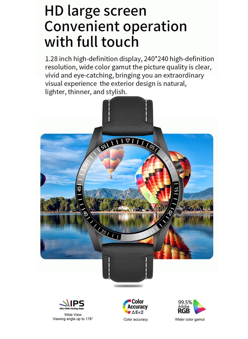 ارواق S36 Pro ساعة ذكية بلوتوث HD دعوة تشغيل الموسيقى شاشة كبيرة الرياضة اللياقة البدنية تعقب الرجال النساء Smartwatch - Image 2