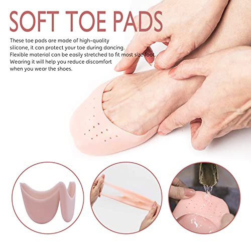 DoGeek Satin Pointe Shoes for Girls and Ladies Professional Ballet Dance Shoes with Ribbon for School or Home Pink - Image 5
