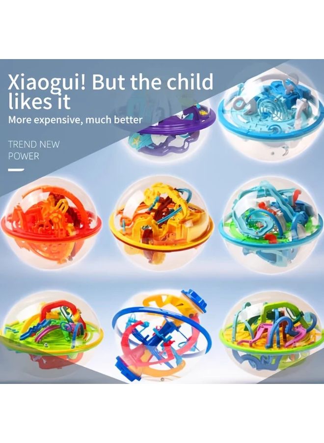 الأرض 100 مستوى 3D متاهة كرة مسار تدحرج كوكب مكعب لعبة تعليمية للصغار - Image 4