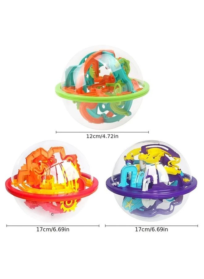 الأرض 100 مستوى 3D متاهة كرة مسار تدحرج كوكب مكعب لعبة تعليمية للصغار - Image 3