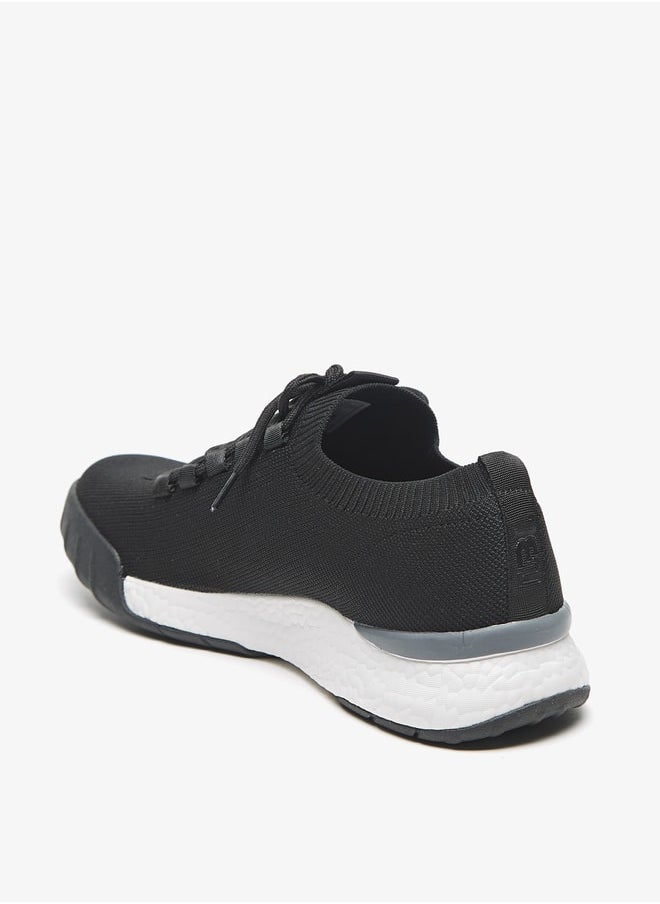 LBL by Shoexpress Textured Low Ankle Lace-Up Sneakers  - Image 2