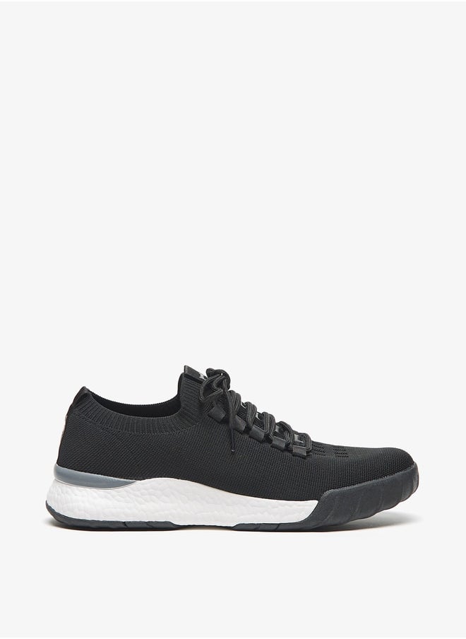 LBL by Shoexpress Textured Low Ankle Lace-Up Sneakers  - Image 3