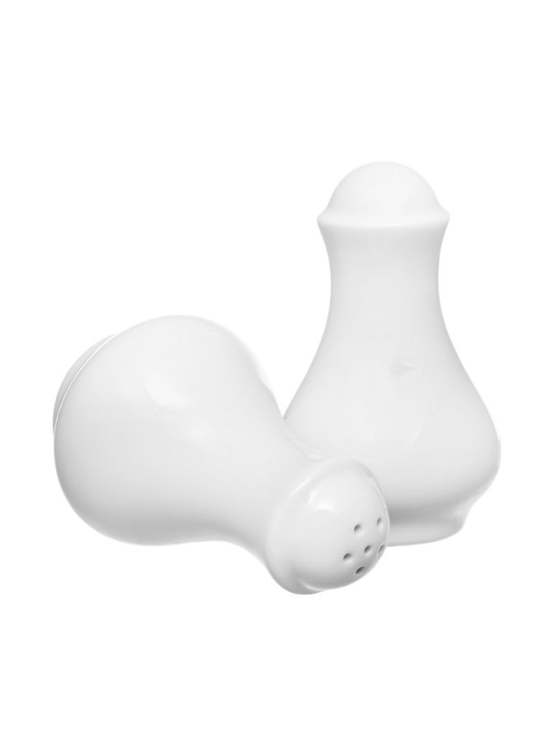 Royal Porcelain Salt & Pepper Shake Set Of 2 Shape 02 |8.5 Cm White - Image 4