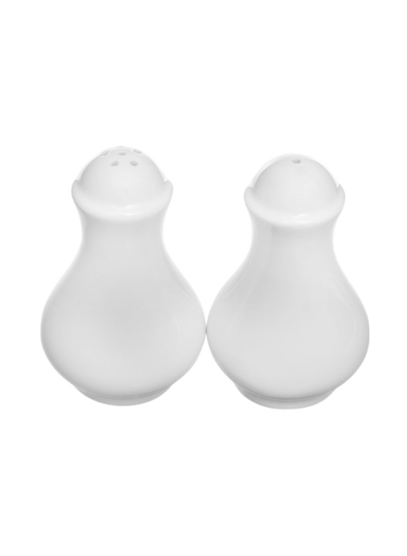 Royal Porcelain Salt & Pepper Shake Set Of 2 Shape 02 |8.5 Cm White - Image 3