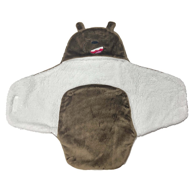 Baby Swaddling Cushion Double-Layer Fleece-Lined Thickened Cartoon Anti-Startling Sleeping Bag Swaddling Cushion Newborn - Image 5