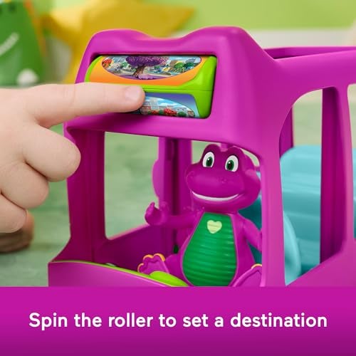 Barney World Preschool Toy Adventure Bus Push-Along Vehicle Figure for Pretend Play Kids Ages 3+ Years - Image 4