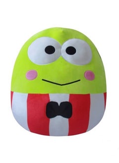 Squishmallows Little Plush 10 inch Sanrio Core Keroppi Red Striped Suit , Officially Licensed Kellytoy Plush Toy, Colorful Soft Toy, Gift for Kids, Girls & Boys Washable Squishy Stuff Toy Multicolor All Age  - Image 1