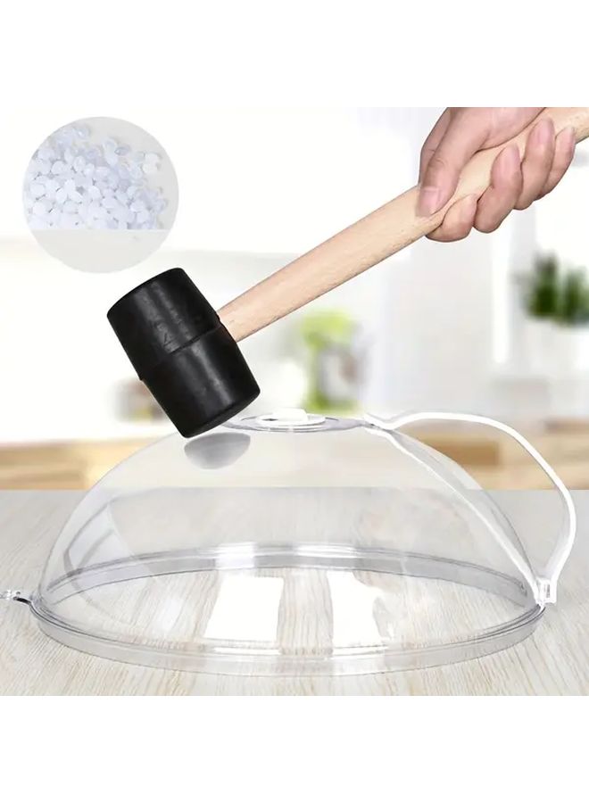 Transparent Microwave Oven Cover Prevents Oil Splashes Keeps Food Warm - Image 5