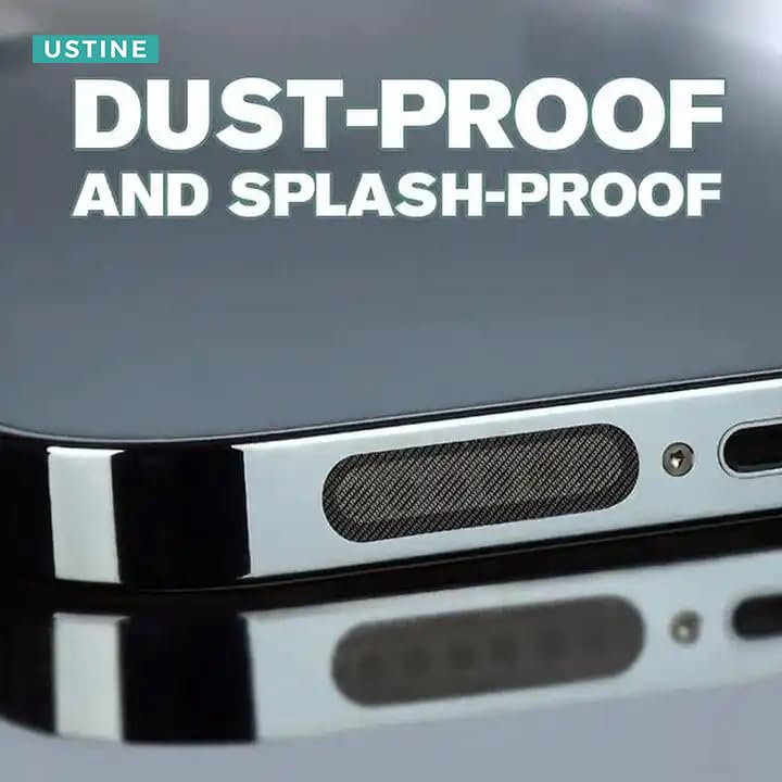 USTINE ملصقات شبكة مضادة للغبار لهواتف USTINE، 5 كبيرة و5 صغيرة لمكبر الصوت، ملصق لاصق مضاد للغبار لهواتف آيفون وأندرويد - Image 3