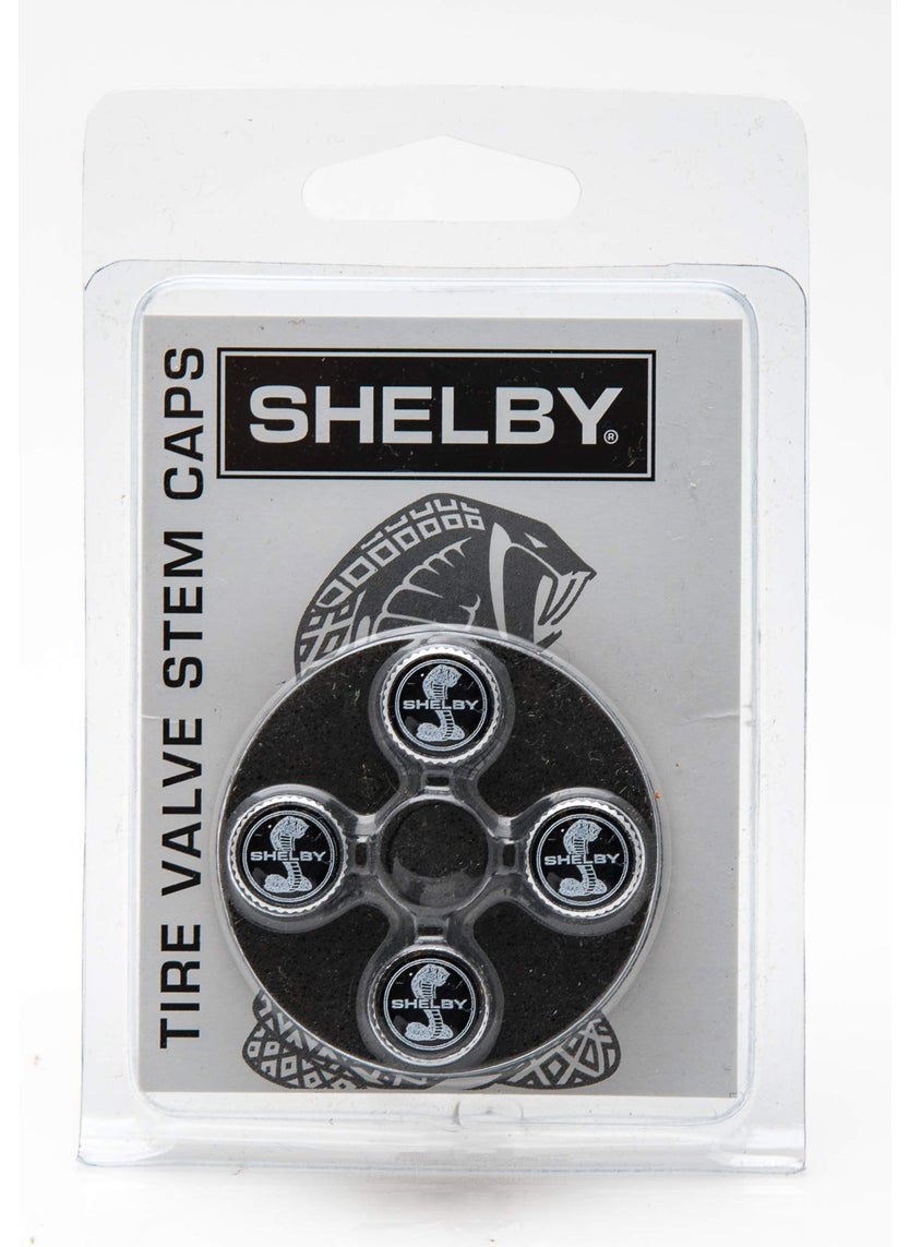 Carroll Shelby Shelby Super Snake Brass Tire Stem Valve Caps | Nickel Plated Brass | Set of Four | Universal Stem Covers for Cars, SUVs, Bike and Bicycle, Trucks, Motorcycles | Airtight Seal  - Image 2
