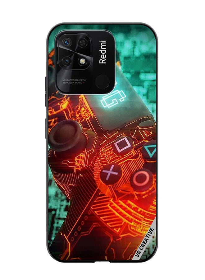 VR CREATIVE Protective Case Cover For Xiaomi Redmi 10C Ps4 Controller Design Multicolour - Image 1