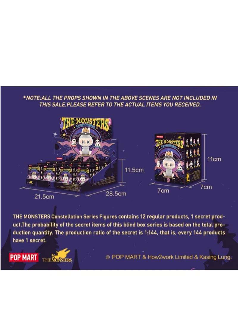 POP MART LABUBU THE MONSTERS Constellation series surprise box toy Kawaii figure Caixas collectible surprise mystery box model