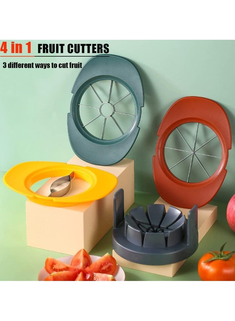 Cuken Fruit Cutter Slicer, 4 in 1 Mango Corer Slicer Apple Corer Cutter Remover Tomato Wedges Fruit , Vegetable Cutter Easy Kitchen Tool  - Image 5