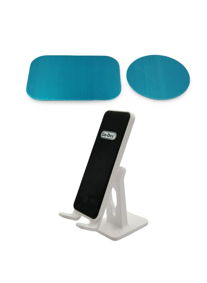 جو-ديز حامل هاتف مغناطيسي للوحة القيادة في السيارة والمنزل، دعامة معدنية قوية، زاوية قابلة للتعديل، قاعدة آمنة مضادة للانزلاق، حامل هاتف محمول عالمي GD-HD701 - Image 3